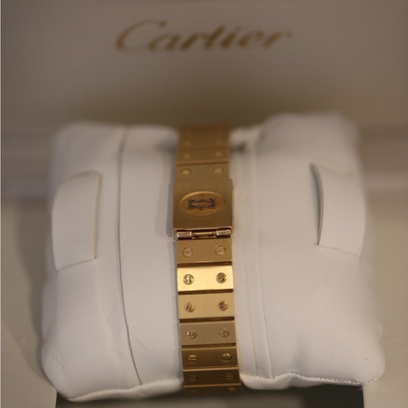 Cartier Santos Ronde yellow gold watch - Picture 12 of 16